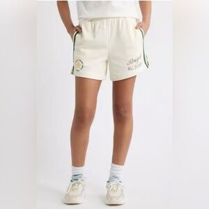 The Mayfair Group Revolve Angel All Stars Cream Sweatshorts M L